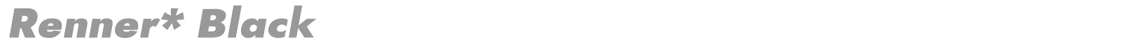 Renner* font preview